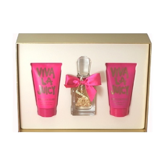 Viva La Juicy Perfume Set for women - 1.7oz Eau De Parfum, 4.2oz Body Lotion, & 4.2oz Shower Gel